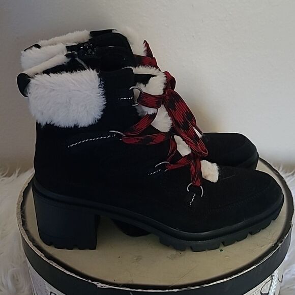 Jellypop Black Lace Front Boots - Picture 5 of 12